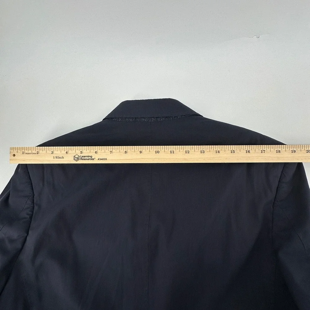Banana‎ Republic Blazer Mens 42R Navy Blue Cotton Two Button Sport Coat